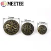 50Pcs Meetee Antiqued Bronze Gold Metal Buttons Dragon for Suits Shirt Coat Jacket Shank Buckle Sewing Clothes Accessories B3-17 3