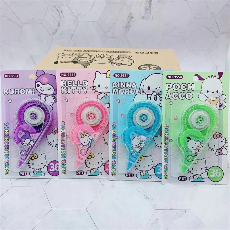 

24 шт./партия, Корректирующая лента Sanrio 5 мм * 6 м