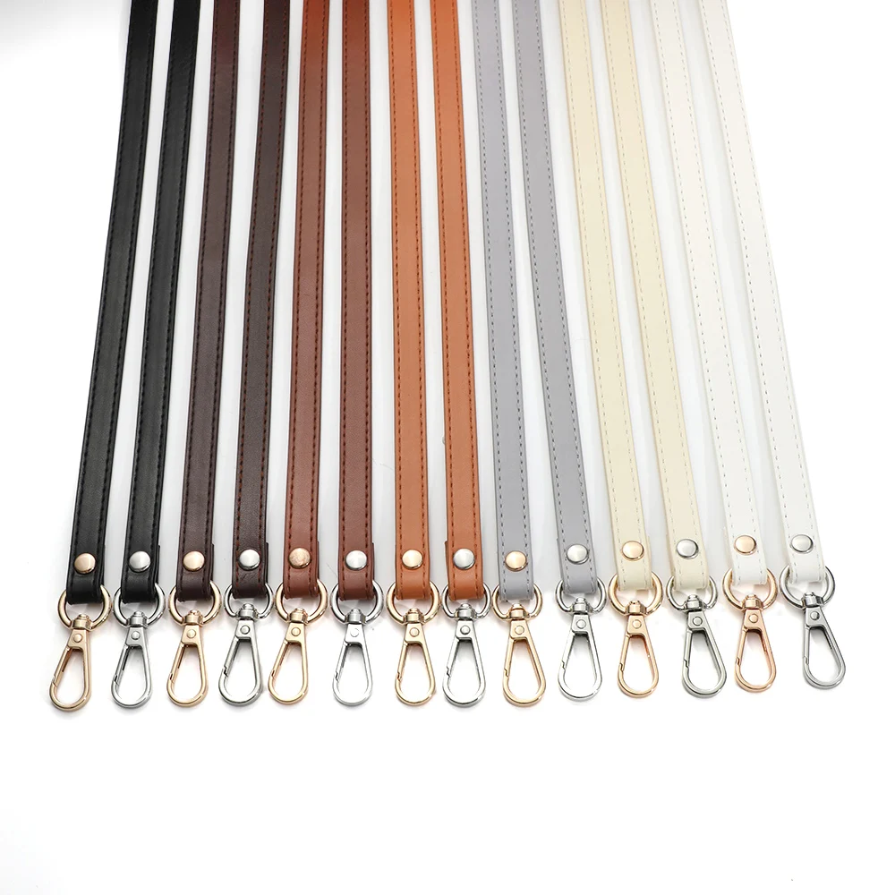 120cm Adjustable Pu Leather Bag Strap 1.2cm Wide Shoulder Bag Handle for Handbag Crossbody Straps Bag Part & Accessories