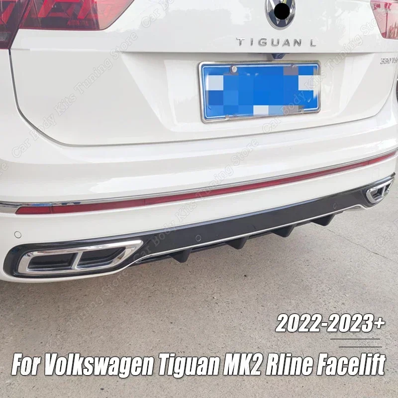 Car-Rear-Bumper-Diffuser-Splitter-Spoiler-Lip-for-Volkswagen-Tiguan-MK2 ...