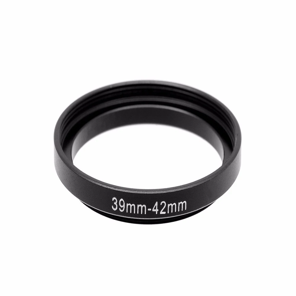 알루미늄 블랙 스텝 업 필터 링, 캐논 니콘 DSLR 카메라 렌즈용, 39mm-42mm, 39-42mm, 39-42mm, 39-42mm, 필터 어댑터 렌즈 어댑터