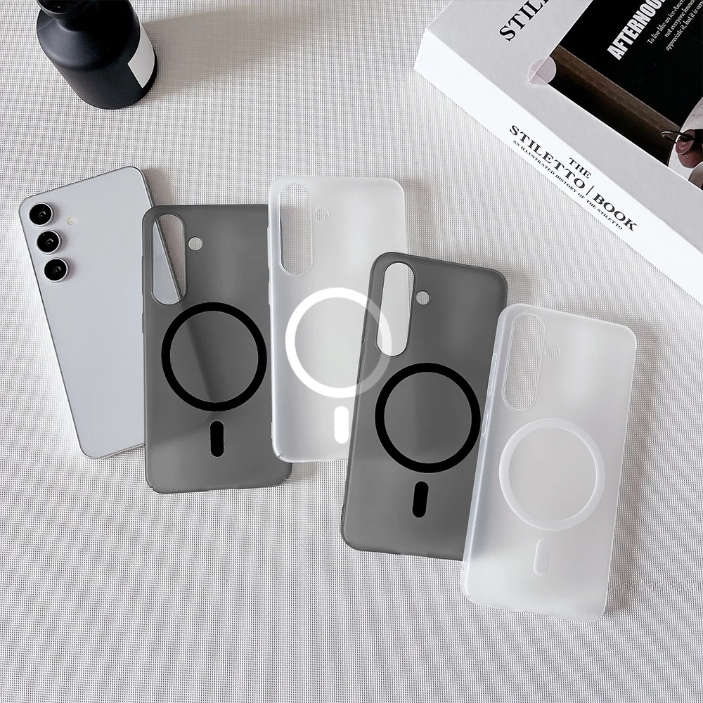 Matte Magnetische Hülle für Samsung S26 S25 Ultra S24 S23 S22 Plus A57 5G A37 A56 A36 A26 A16 A17 A07 A06 für Magsafe Wireless Cover – Detail 5