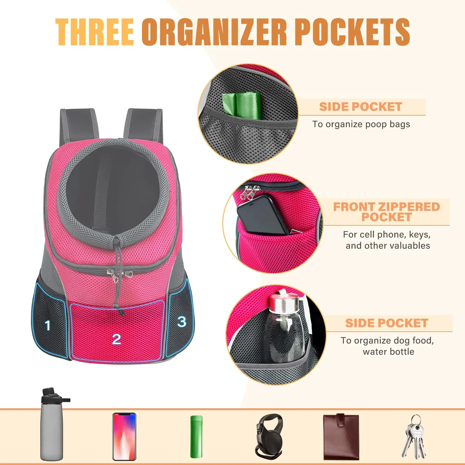 Small Dog Backpack Carrier – Breathable Travel Bag