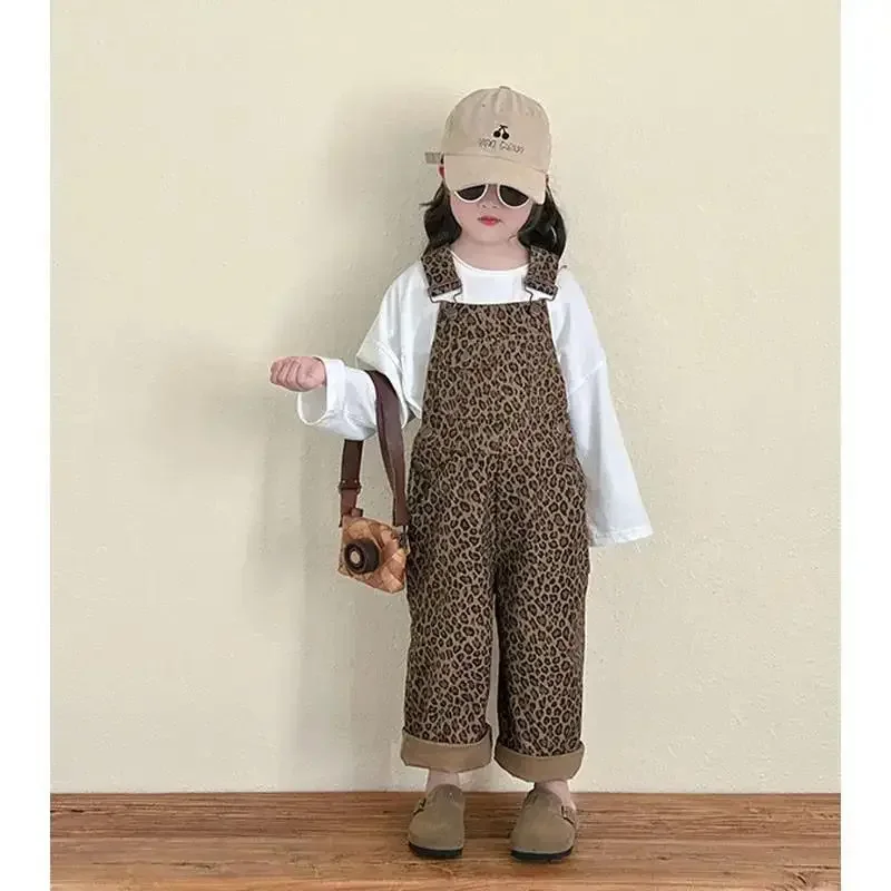 Girls Leopard Wide-Leg Pants 4