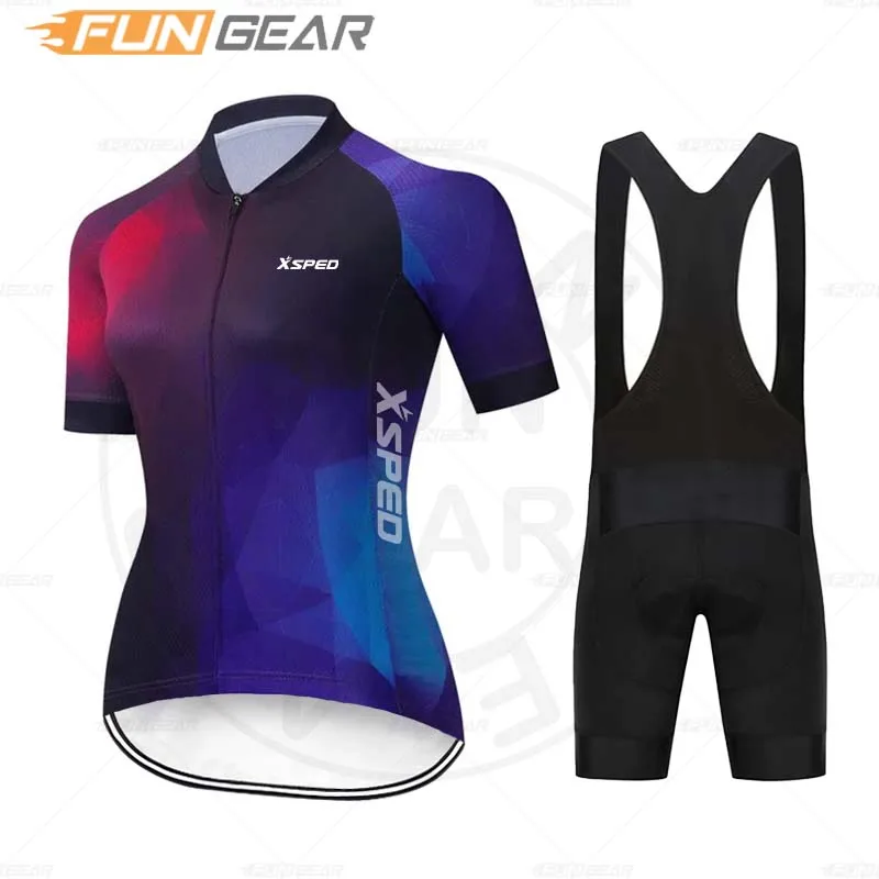 

Женский комплект летней одежды для велоспорта, короткий рукав, Джерси, дорожный велосипед, Ropa 2023, модная дышащая одежда для горного велосипеда, костюм для велоспорта