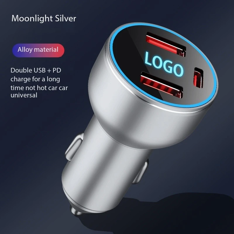 120W USB Car Charger Type C Fast Charging Phone Adapter For Xiaomi Huawei PD Phone Charger Car Adapter Socket Cigarette Lighter