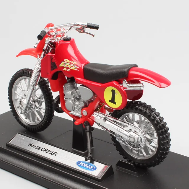 Kids Welly 1/18 Scale Honda CR250R CR Taiyo RC Edge Off Road Bike