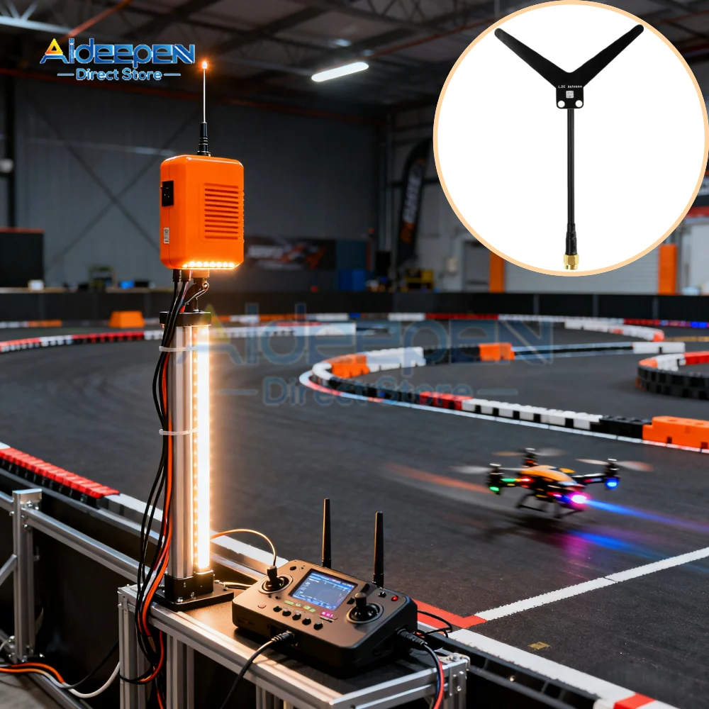 1.2G Görüntü İletim Anteni 1200MHz Düşük Kayıplı FPV Anteni, 2.0dBi Kazanç, 50W Güç ve Uzun Menzilli Video için SMA Konektörü ile