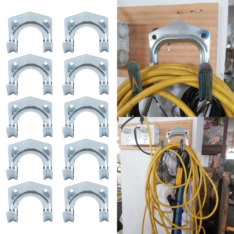 

Stamped Steel Hanging Hooks - Heavy-Duty for Home and Garage