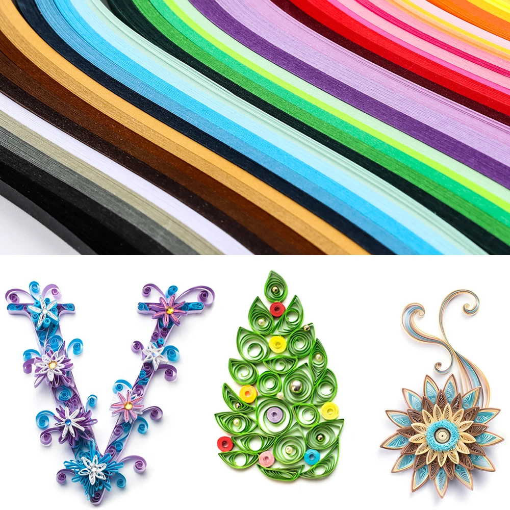 

Mixed Color Quilling Paper Strips Set / Rolling Curling Quilling Needle Pen for Origami Handmade Children DIY Art Craft 2023
