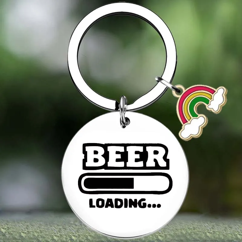 

Cute Beer lover Gifts Keychain best friend friendship birthday Key Chain Pendant Jewelry soul sister gift