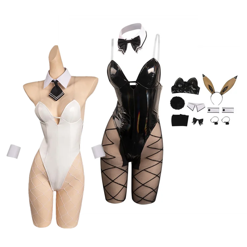 

NIKKE The Goddess Of Victory Blanc Noir Cosplay Costume Women Bunny Girl Sexy Jumpsuit Headband Outfits Halloween Carnival Suit