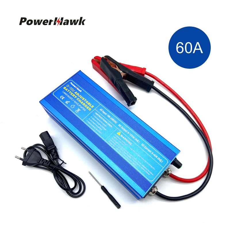 12v 배터리 충전 50A Lifepo4 배터리 충전기 전압 전류 조정 가능고속 충전 리튬 배터리 충전기14.6V 배터리 어댑터 리튬배터리 충전기 배터리 충전기