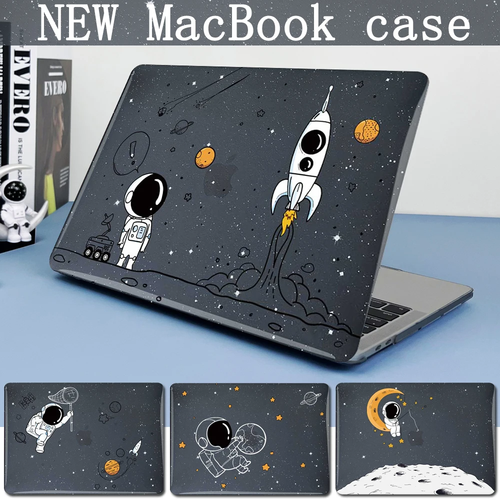 

For Macbook Air 13.6 M2 A2681 Case Laptop Pro 13 14 16 astronaut Cover 2023 Mac book Air 13 15 Inch M1 A2337 Shining stars Shell