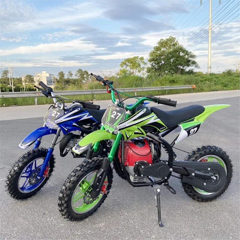Two-stroke 49CC New Engine Shock Absorption Off-road Mountain Gasoline Large Fuel Tank Children Gas Scooters