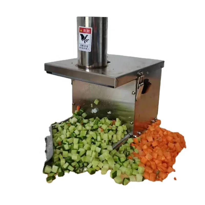 

200kg/h pumpkin cucumber electric vegetable dice making machine potato carrot vegetable cube dicing cutting machine