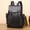 2024 New Luxury Brand Real Genuine Leather Men Alligator Backpacks Student Backpack Boy Luxury 15.6 Inch Computer Laptop Bag 4