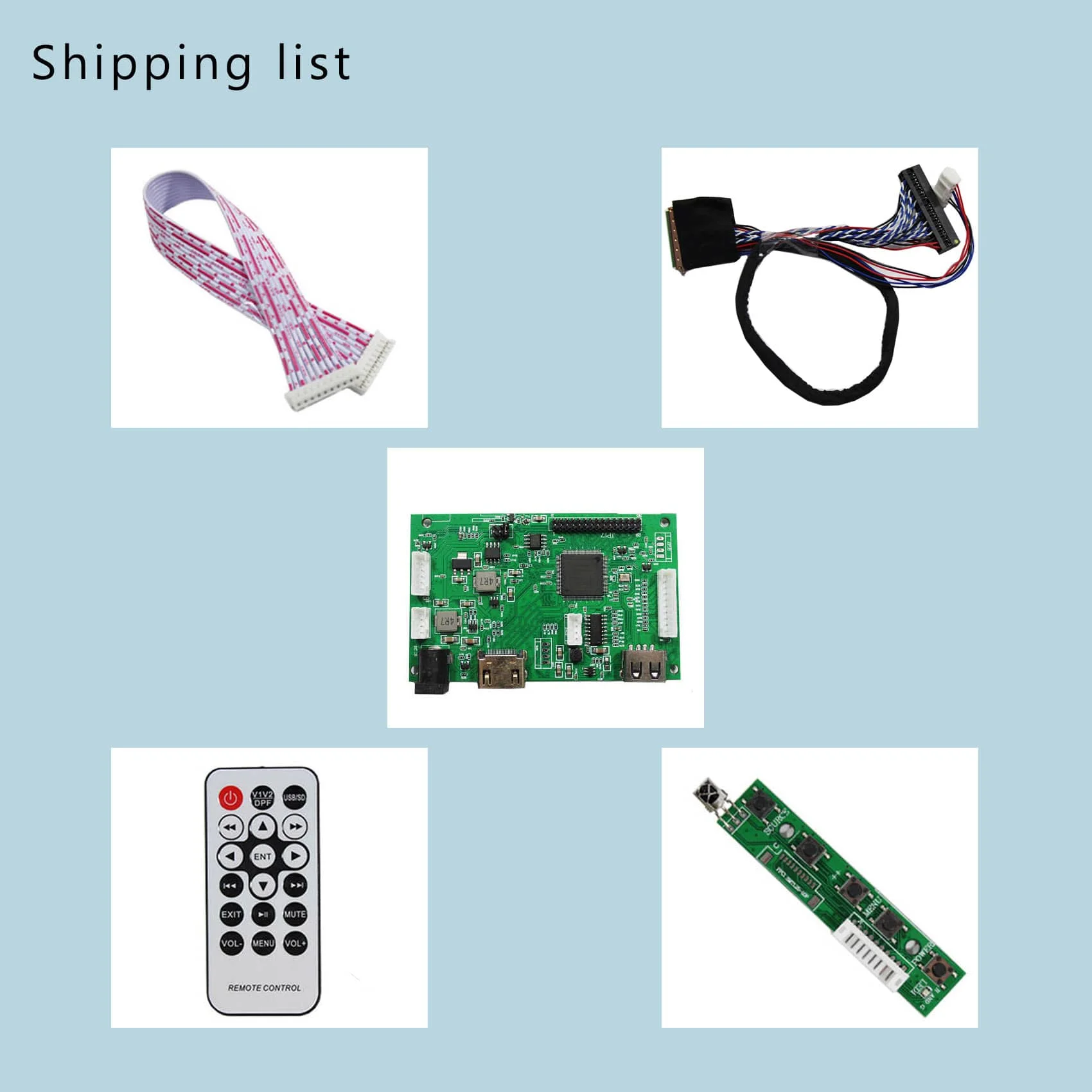 

ЖК-экран HD MI плата ЖК-контроллера с USB для Φ B173RW01 1600x900