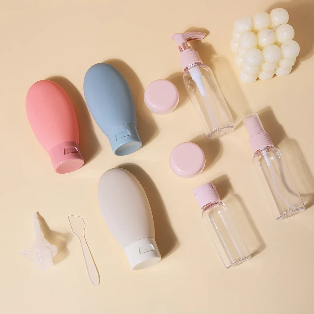 Perfume Bottle Set Refillable Spray Lotion Shampoo Shower Tube Bottling Refill Cosmetic Travel Liquid Container Portable Tool