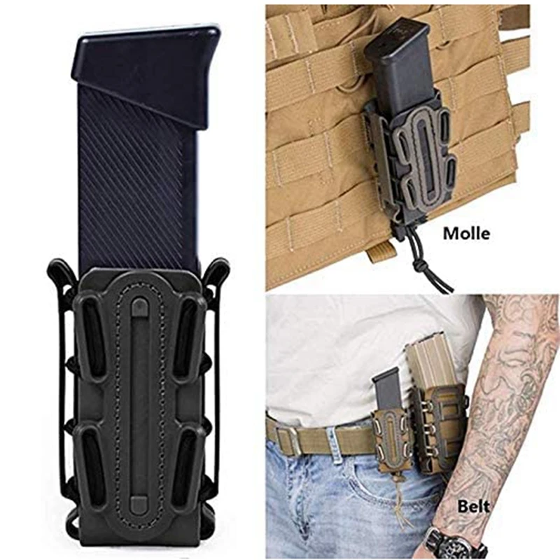 

Molle Pistol Mag Military Magazine Pouch Holster Fastmag With Belt Clip And Molle Soft Shell Mag Pouch Plastic Pouch For 9mm Gun