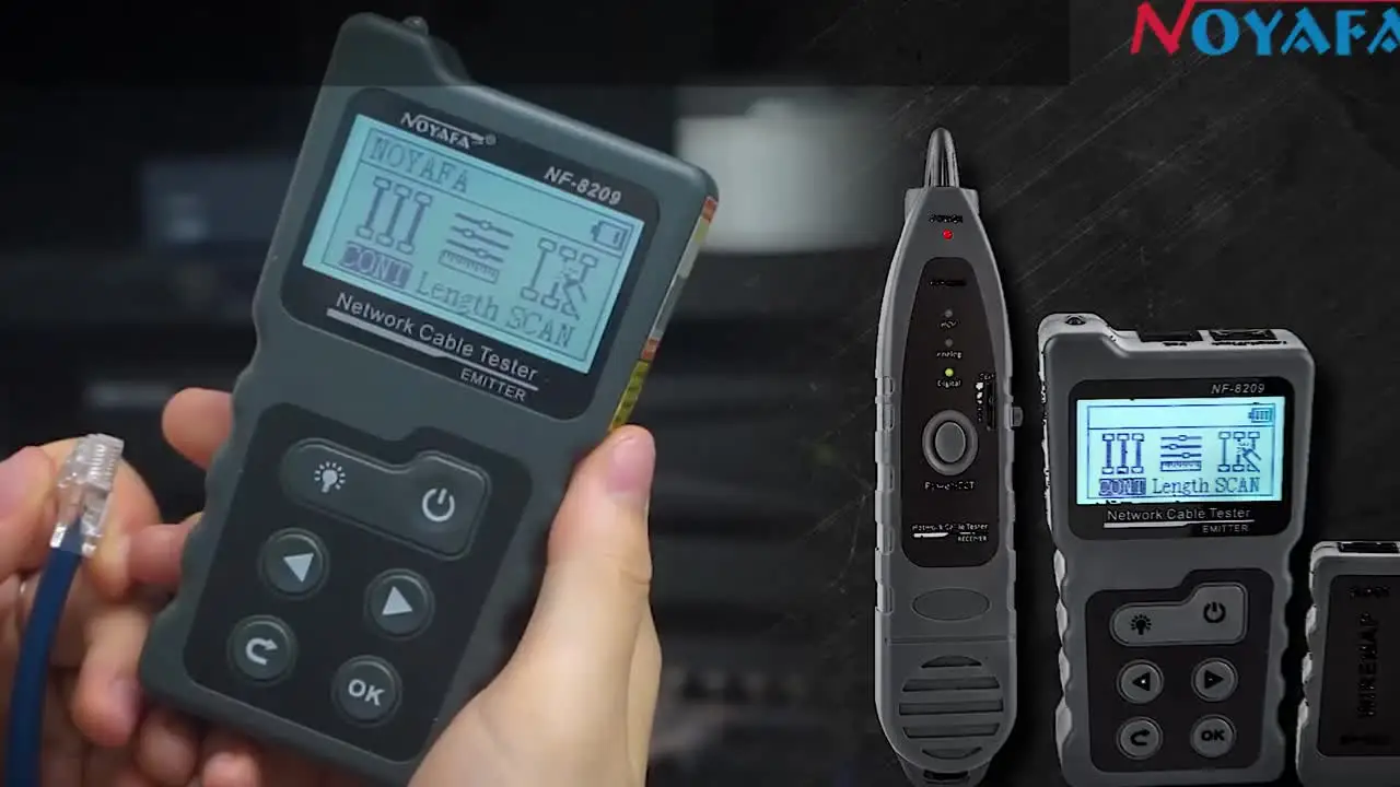 NF-8209-RECEIVER/тестер интернет-кабеля Host ЖК-дисплей измерение длины кабеля RJ45