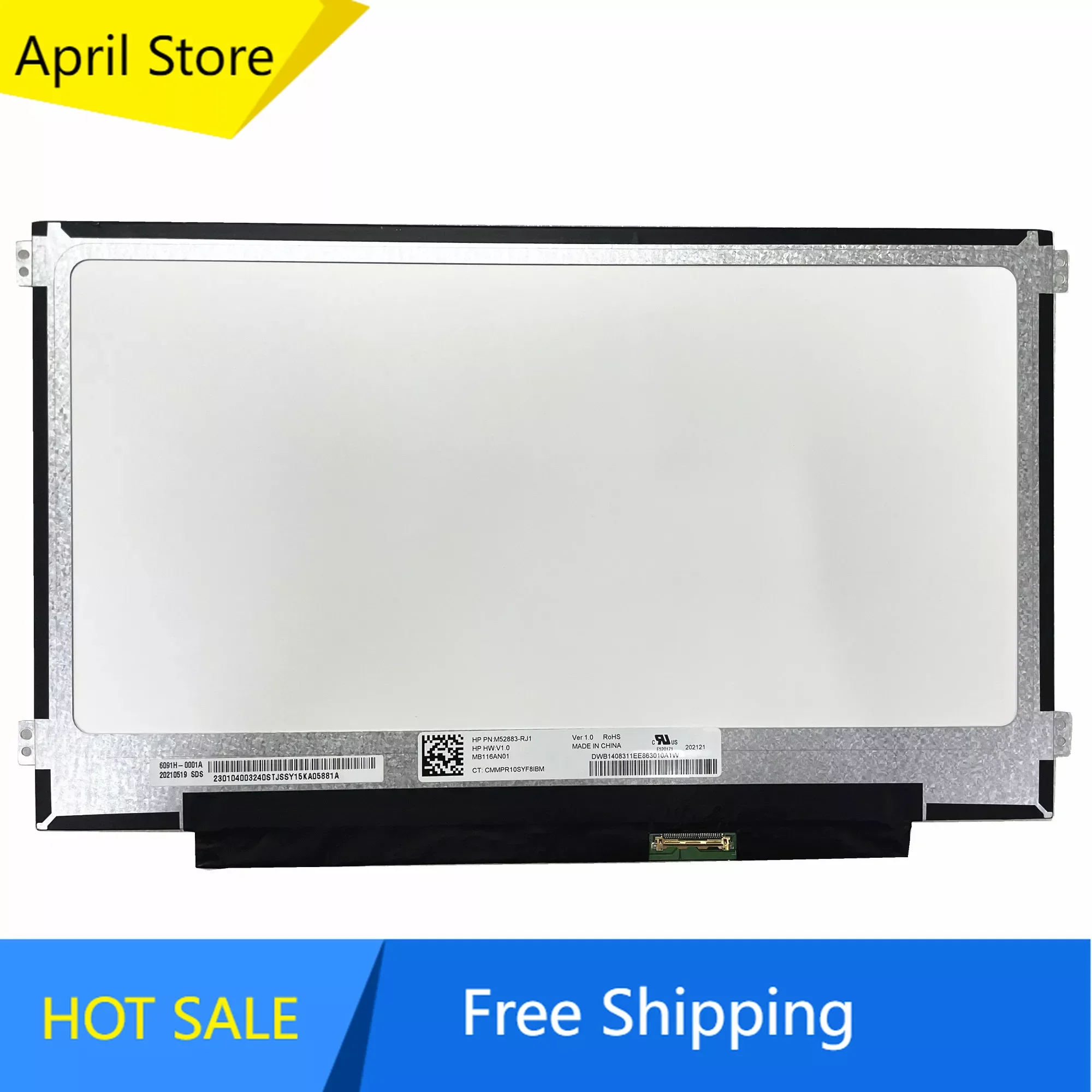 

ЖК-экран для ноутбука MB116AN01 V1.0 MB116AN01 11,6 дюйма, панель дисплея 1366 × 768 EDP, 30 контактов