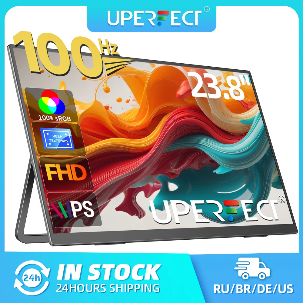 UPERFECT 23.8インチ モバイルディスプレイ　モバイルモニター 美品 UPERFECT 大型ポータブルモニター 23.8インチ コンピューター