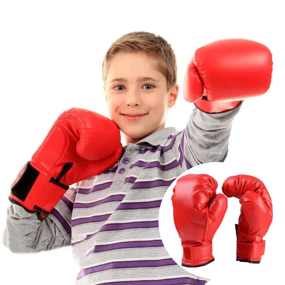 Mma Gloves Muay Thai Gloves Professional Faux Leather Boxing for Training Sparring Heavy Bag Work Ideal for Adults Kids