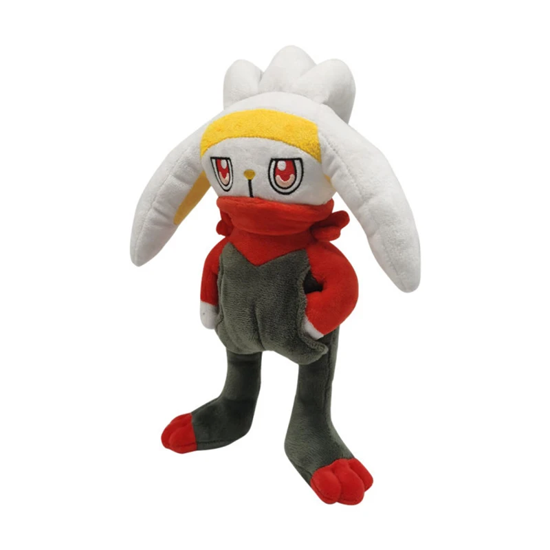 새로운  검과 방패 Cinderace 플러시 장난감 Scorbunny Evolution Raboot 인형 Kawaii 토끼 어린이를위한 크리스마스 선물