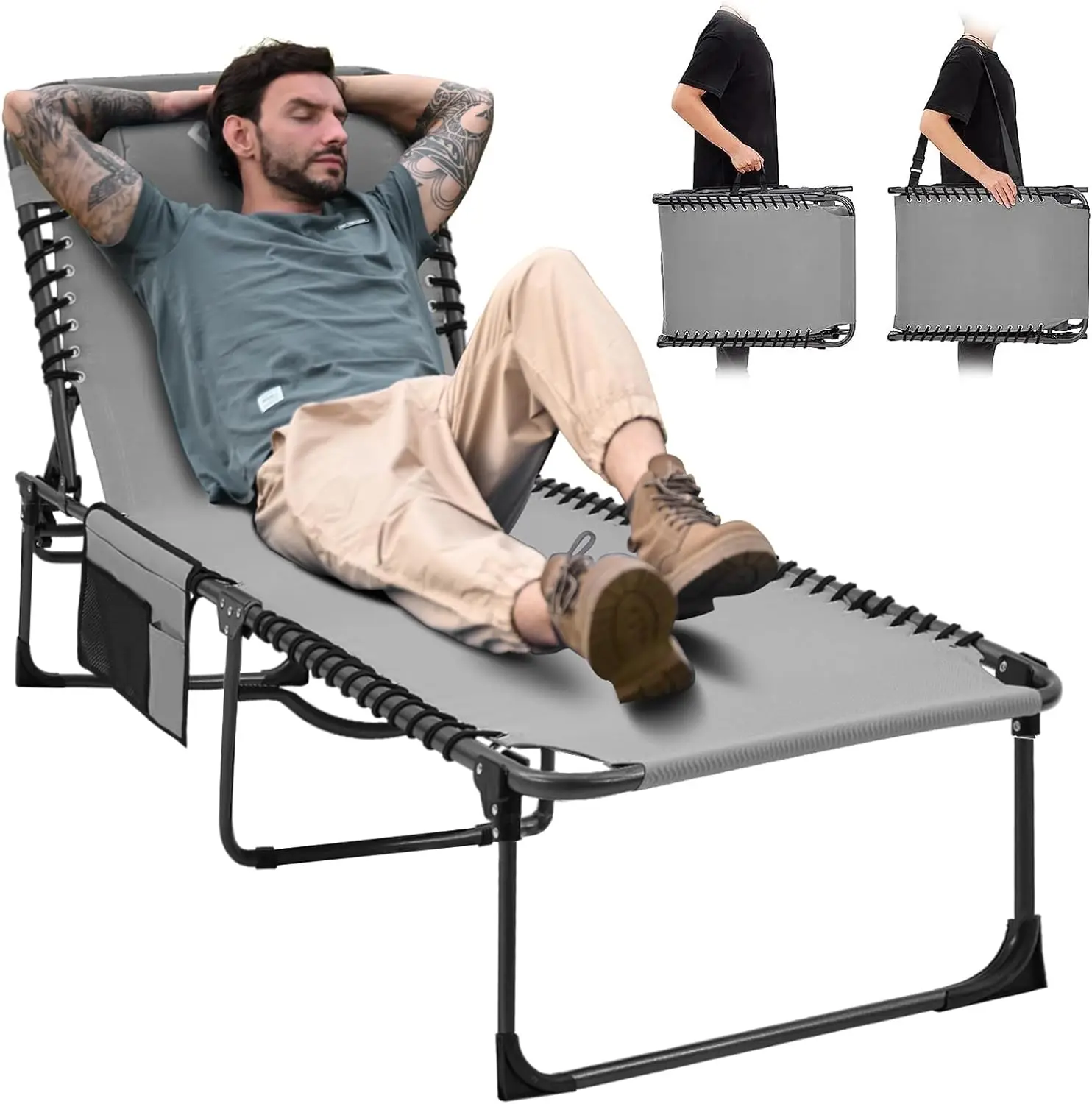 

Стулья для отдыха на улице, складные регулируемые шезлонги для внутреннего дворика для бассейна, пляжа, загара, колоды, лужайки