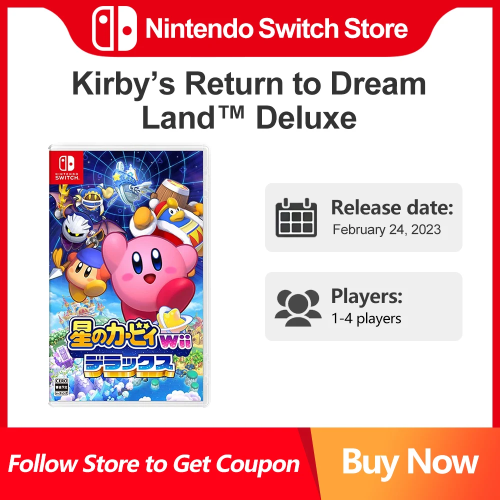 Nintendo Switch Games Kirby Return To Dream Land Deluxe 14 Players