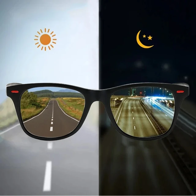 Lunettes de Vision nocturne monture PC lunettes de soleil polarisées hommes Sport de plein air lunettes de soleil jour Vision nocturne pilote lunettes de nuit lunettes 1