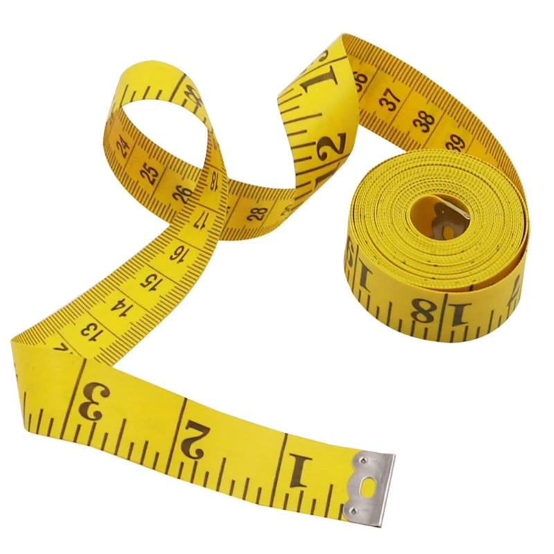 120-inch Pocket Measuring Tape 300cm Double Scale Soft Tape Measure Flexible Ruler Sewing Tailor Cloth Body Measurement