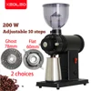 Xeoleo Electric Coffee Grinder 60mm Flat Burr 200W Ghost Teeth Burr Household Coffee Bean Grinder Miller Espresso Machine 1
