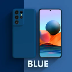 Shockproof Soft-Touch Pink Silicone Case - Enhanced Protection and Style for s21plus (Blue)