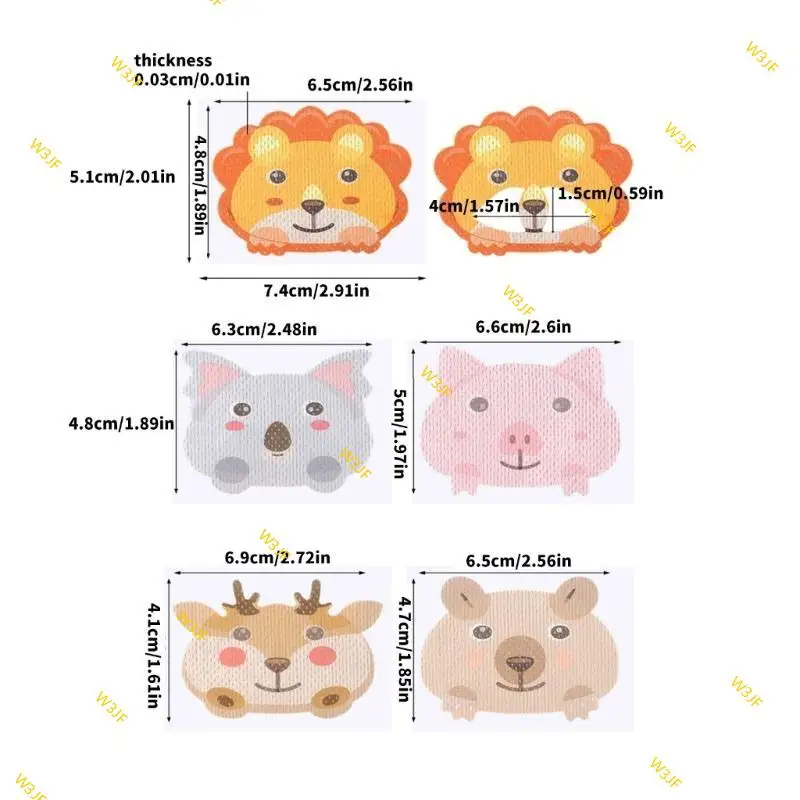 W3JF 1 Set 30Pcs Youthful Snore Stopping Strips Adorable Designs for Better Breathing