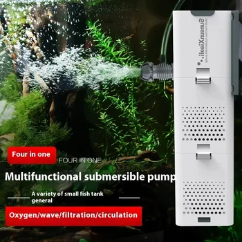 SUNSUN 3 in 1 สําหรับ Aquarium Fish Tank Filter Mini Fish Tank Filter Aquarium ออกซิเจน Submersible เครื่องกรองน้ํา 1