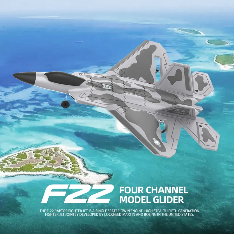LUFEIS F-22 RC-vliegtuig, op afstand bestuurd vliegtuig, 2,4 GHz, 2