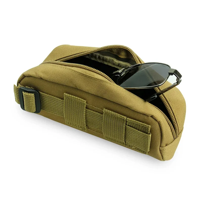 

Tactical Molle Glasses Pouch Hunting Sunglasses Case Utility EDC Fanny Pack Military Belt Waist Bag For Outdoor Eyeglasses Cases