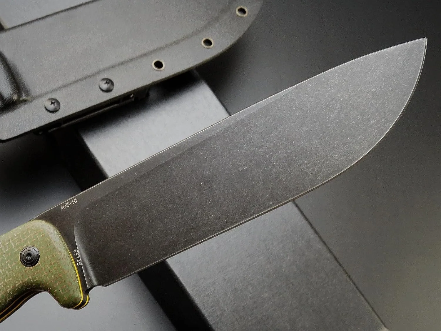Eafengrow EF148 Fixed Blade Knife Micarta Handle AUS-10 Steel Blade Full Tang EDC Straight Knife for Outdoors Camping Bushcraft 4