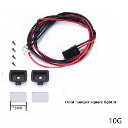 Kit de feux de pare chocs avant en métal, barre de protection Anti Collision pour RC 1:12 MN G500, pièces de Modification de mise à niveau 