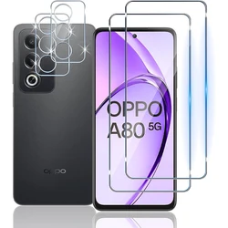 Premium 2.5D 9H Tempered Glass Screen Protector for 3Glass 3Camera Film (For OPPO A80 5G)