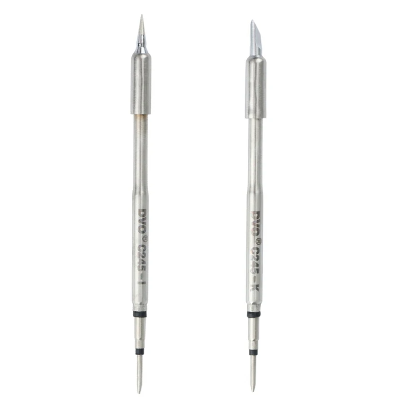 

HOT DVO 2Pc Universal For JBC C245 Soldering Iron Tips Welding Nozzle Grip Compatible For C245-029 C245-030 Types For Solder Sta