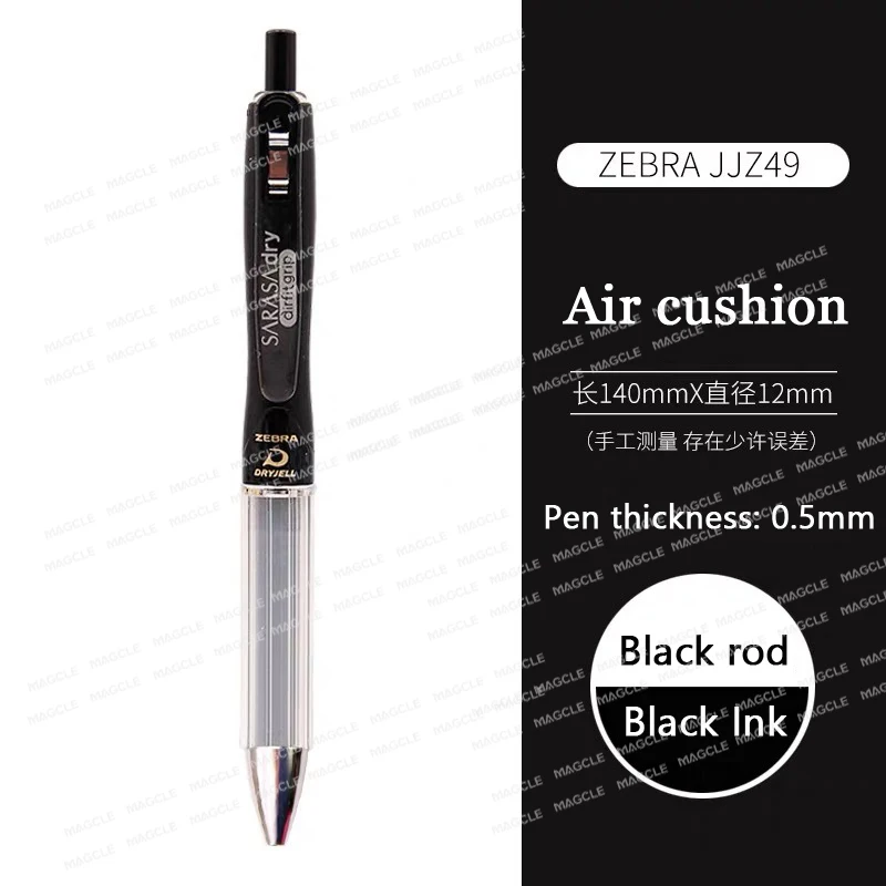Japan Zebra JJZ49 Resist Fatigue Gel Pen AirFit Air Cushion Soft