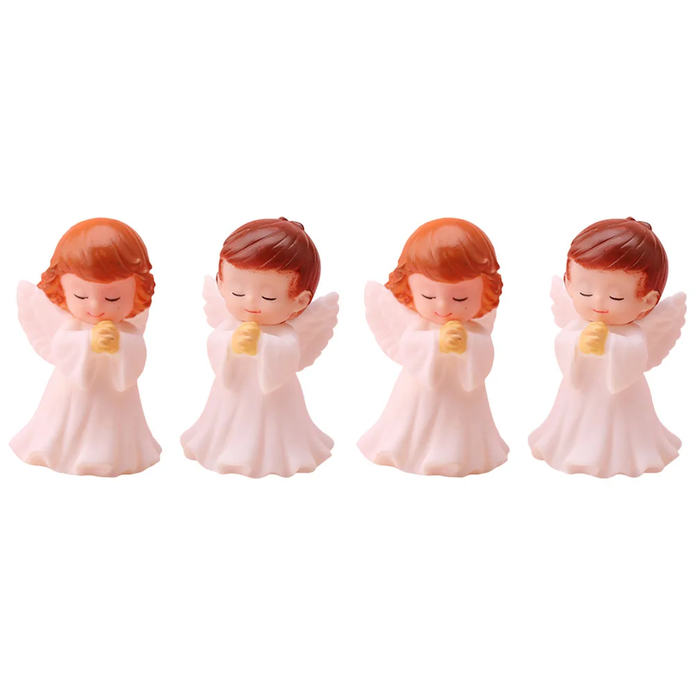 

Praying Angel Statue Small Baby Angel Figurines baby shower Birthday Cake Topper Desktop Ornaments Home Decoration