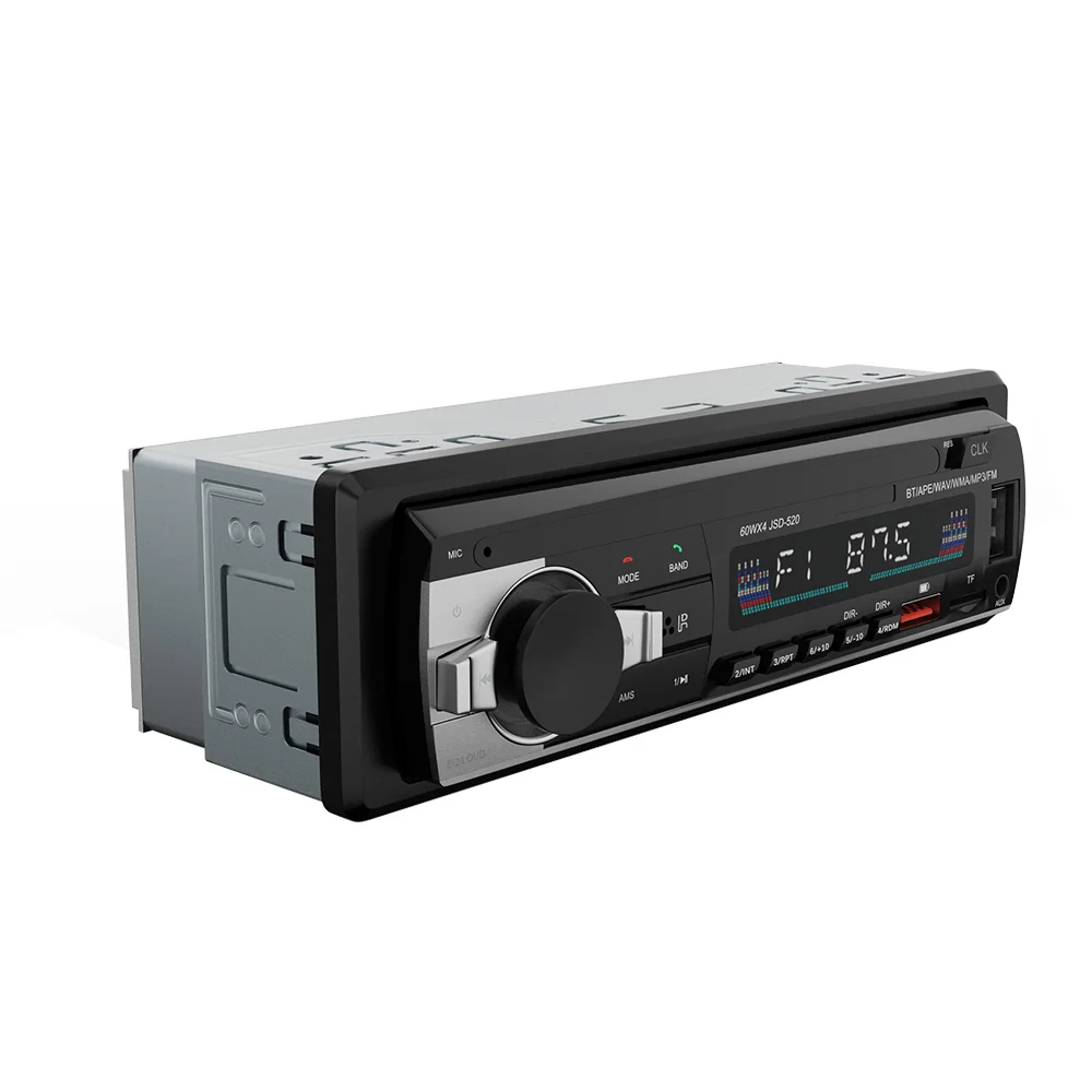 자동차 라디오 스테레오 MP3 플레이어, 디지털 BT 자동차 멀티미디어 플레이어, 오디오 음악, USB SD, 대시 AUX 입력 포함, 1 딘