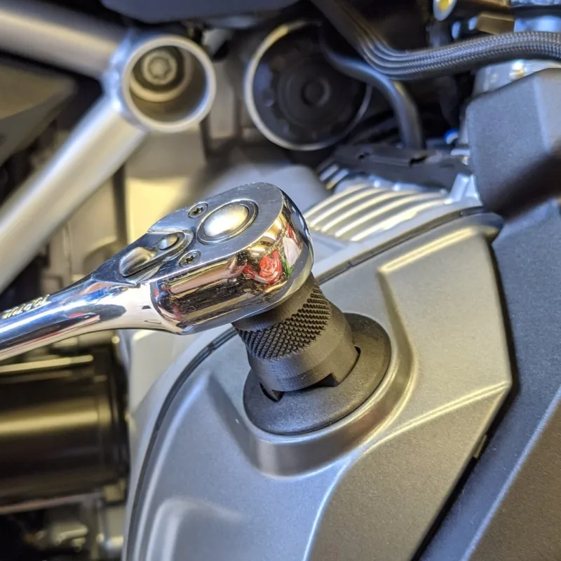 Motorcycle Accessories Oil Filler Cap 3/8" socket Removal Tool for BMW R1200 R1250 GS/R/RT/S/ST 04-22