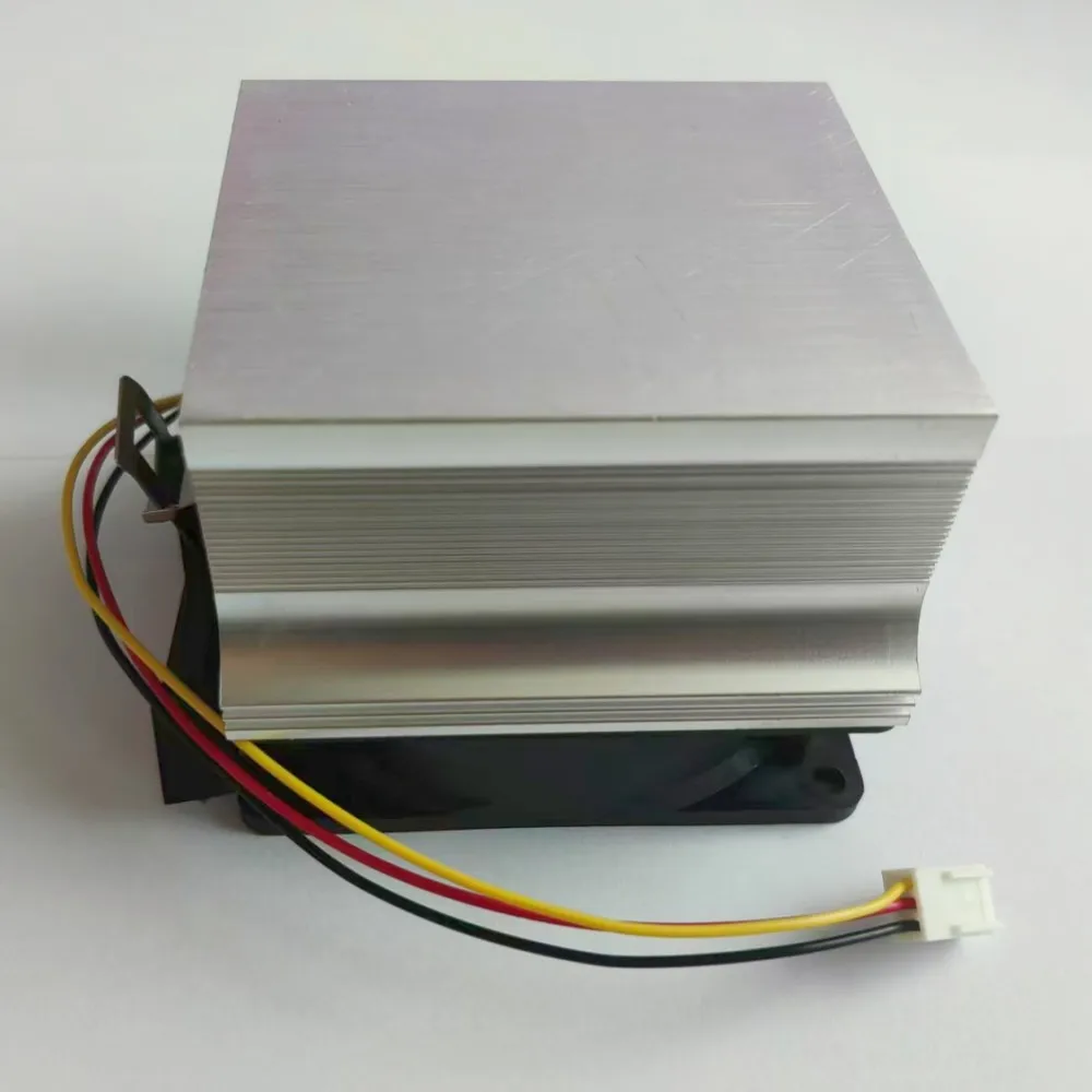 2pcs Aluminum plate with 12V fan for high power led diy Aluminium Heat Sink Cooling Fan for 50w 100w 150w 200w led