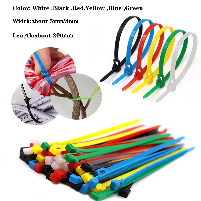 25 adet Yeniden Kullanılabilir Fermuarlı Kravatlar |   Bağlama için Çıkarılabilir Naylon Kablo Bağları |   Çok Renkli |   Sökme ve Yeniden Kullanım |   Gevşek Slipknot Olabilir