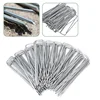 10/20pcs Landscaping Staples Galvanized Garden Stakes U-tape Artificial Turf Sod Pins Stakes Pet Fence Securing Pegs 2
